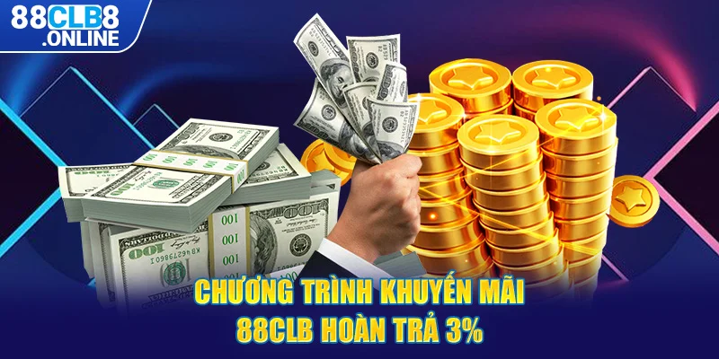 Chương trình khuyến mãi 88CLB hoàn trả 3%